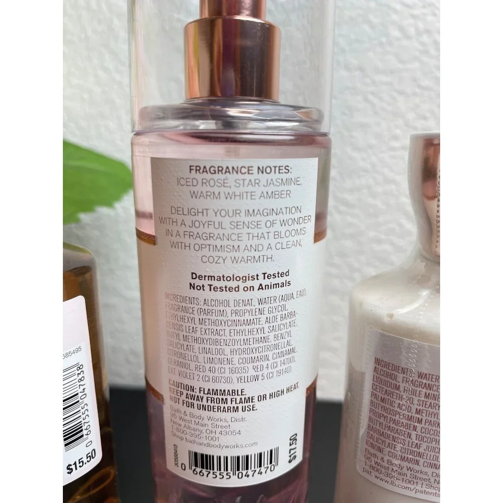 Bath & Body Works Pure Wonder Mist, Shower Gel & Body Lotion Set Of 3pc